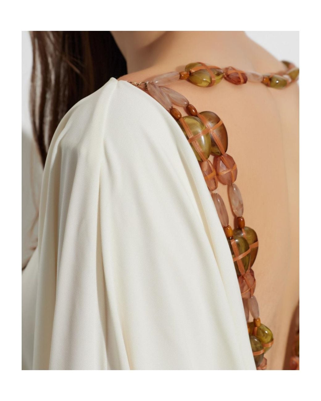 Cult Gaia White Long-Sleeved Dress