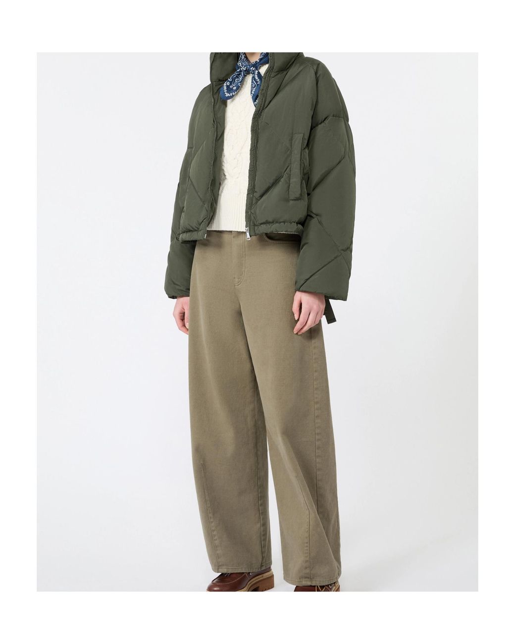 Weekend by Maxmara Green Edito Quilted Down Jacket