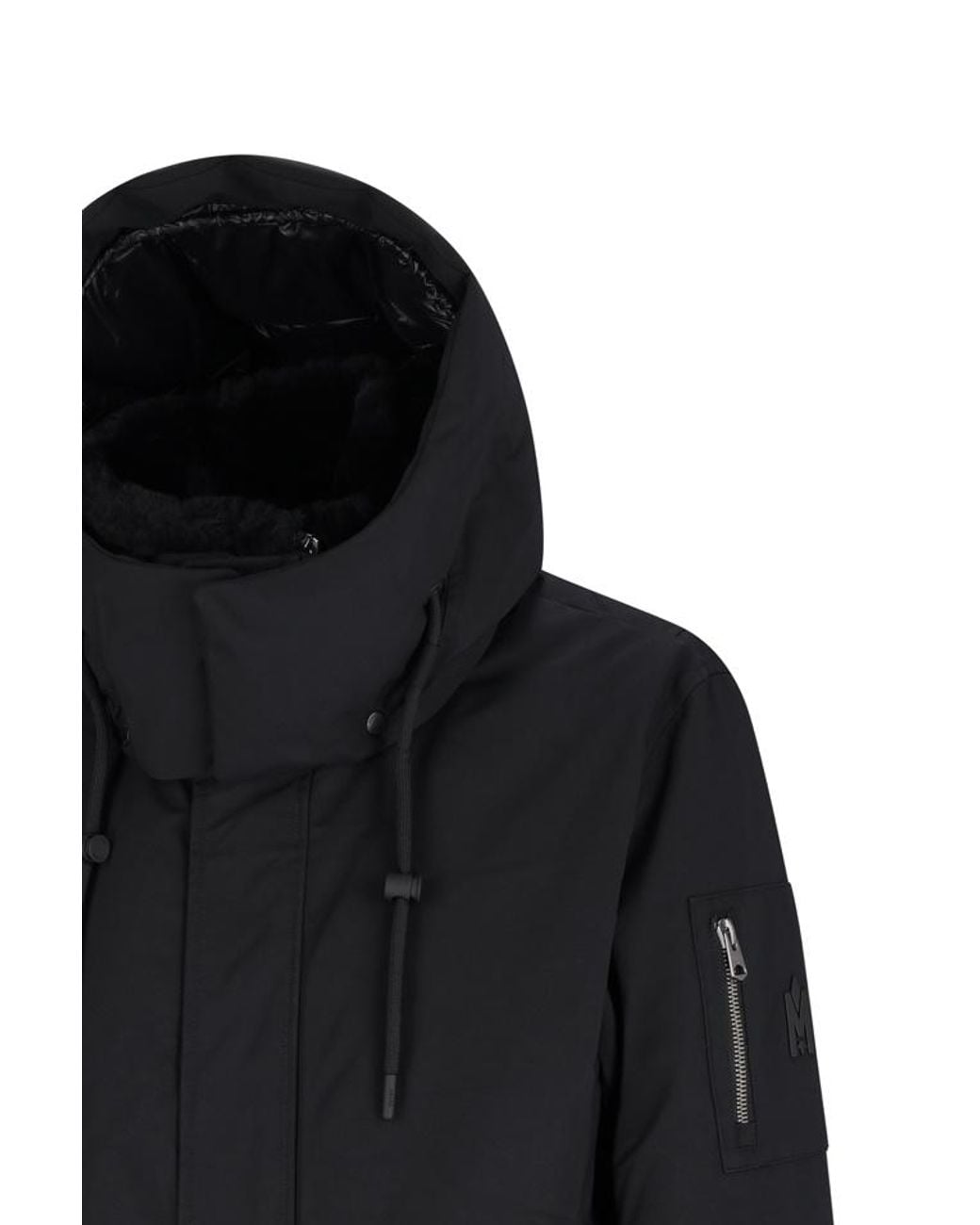 Mackage Black Iker-Z 2-In-1 Down Bomber Jacket for men