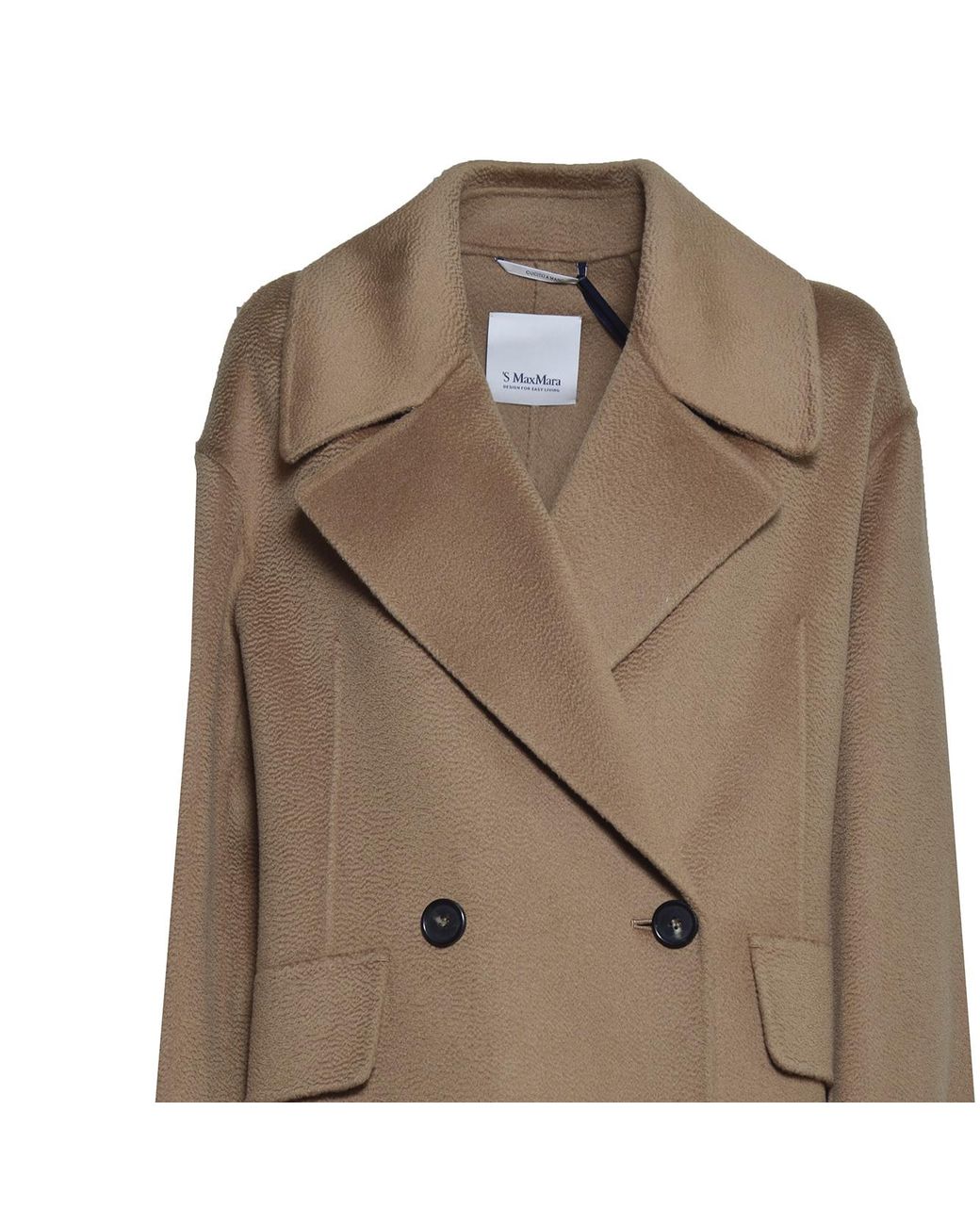 Max Mara Brown 'S Double-Breasted Coat
