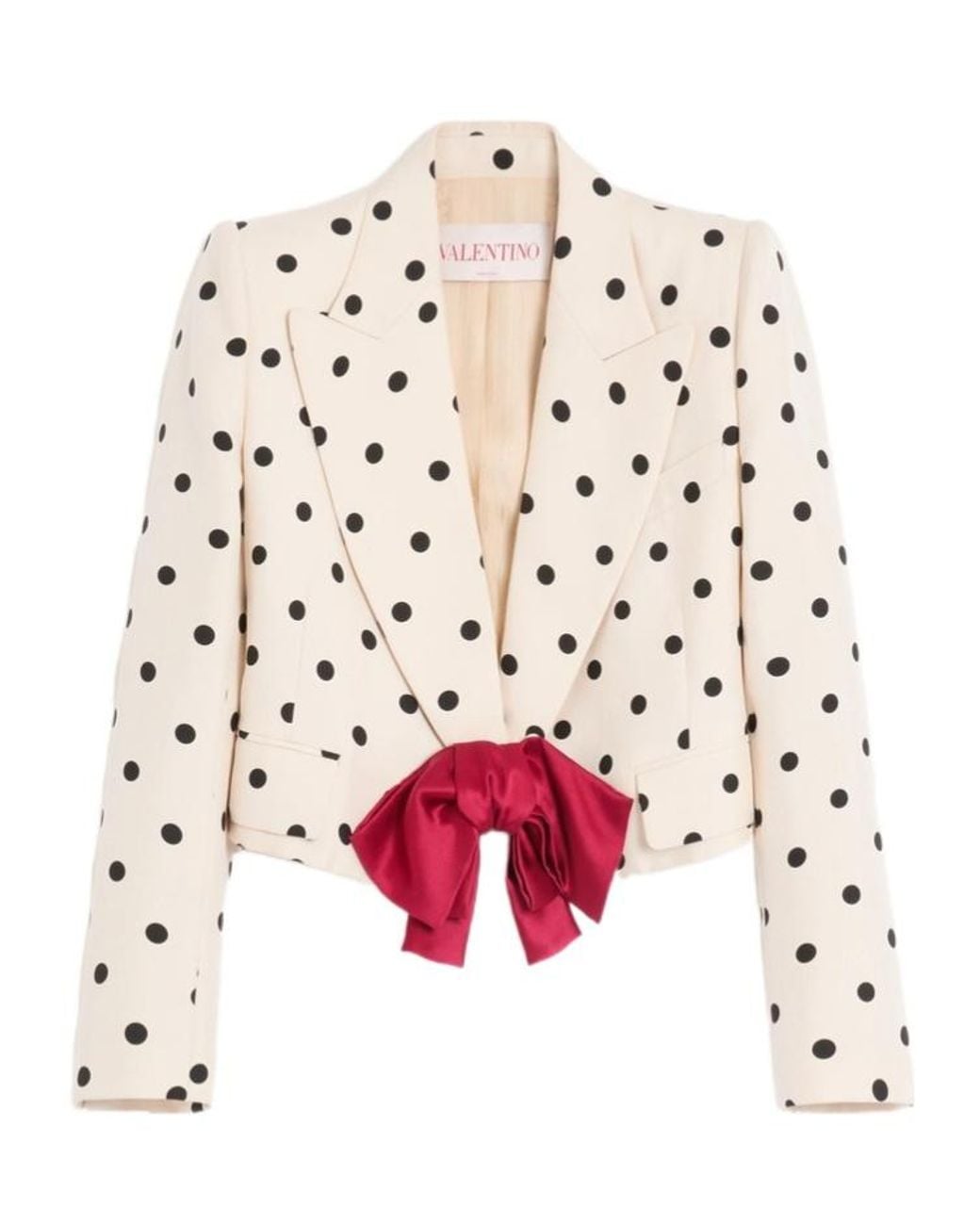 Valentino Multicolor Polka Dot Printed Buttoned Blazer