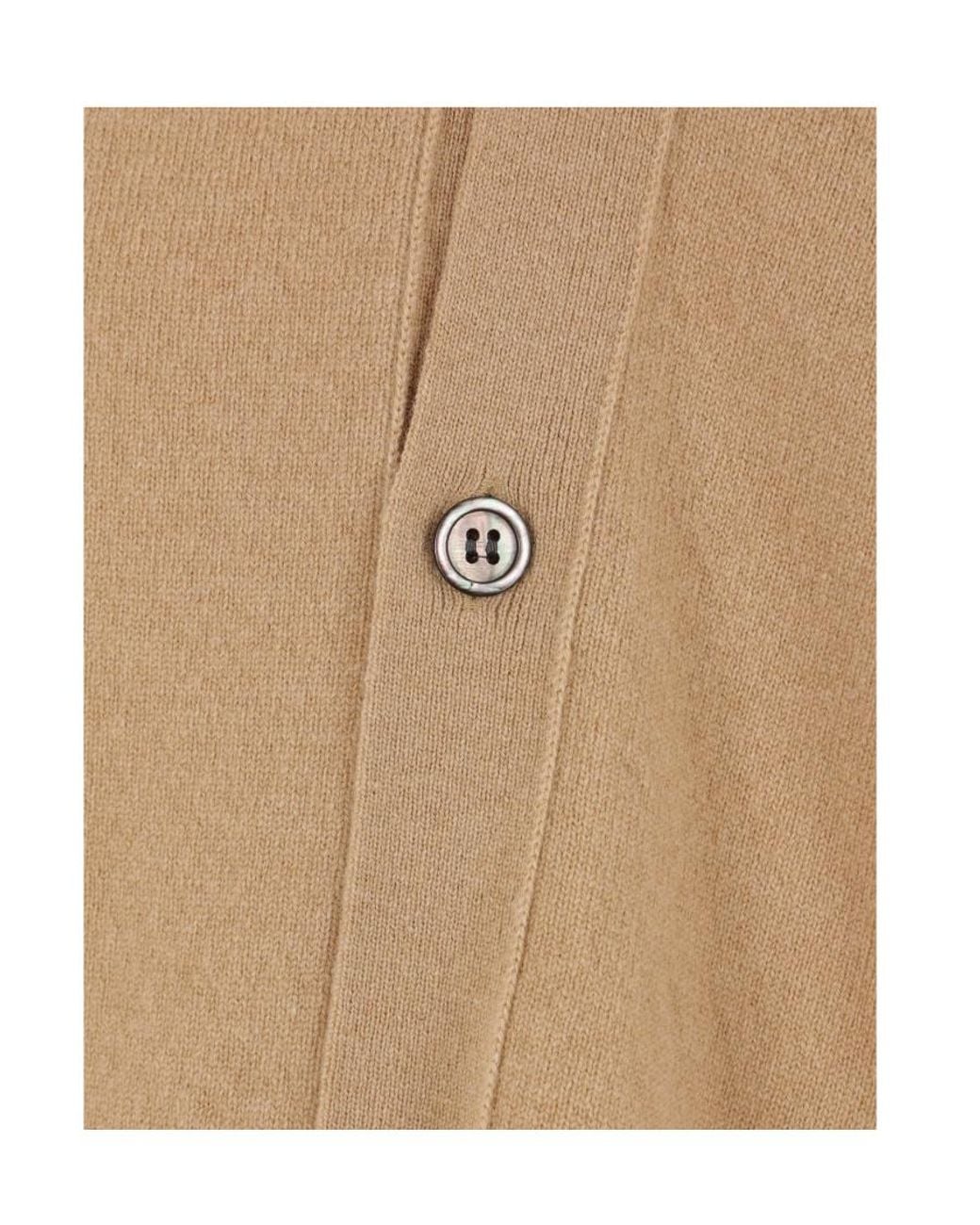 Comme des Garçons Natural X Lacoste Asymmetric Wool Cardigan for men