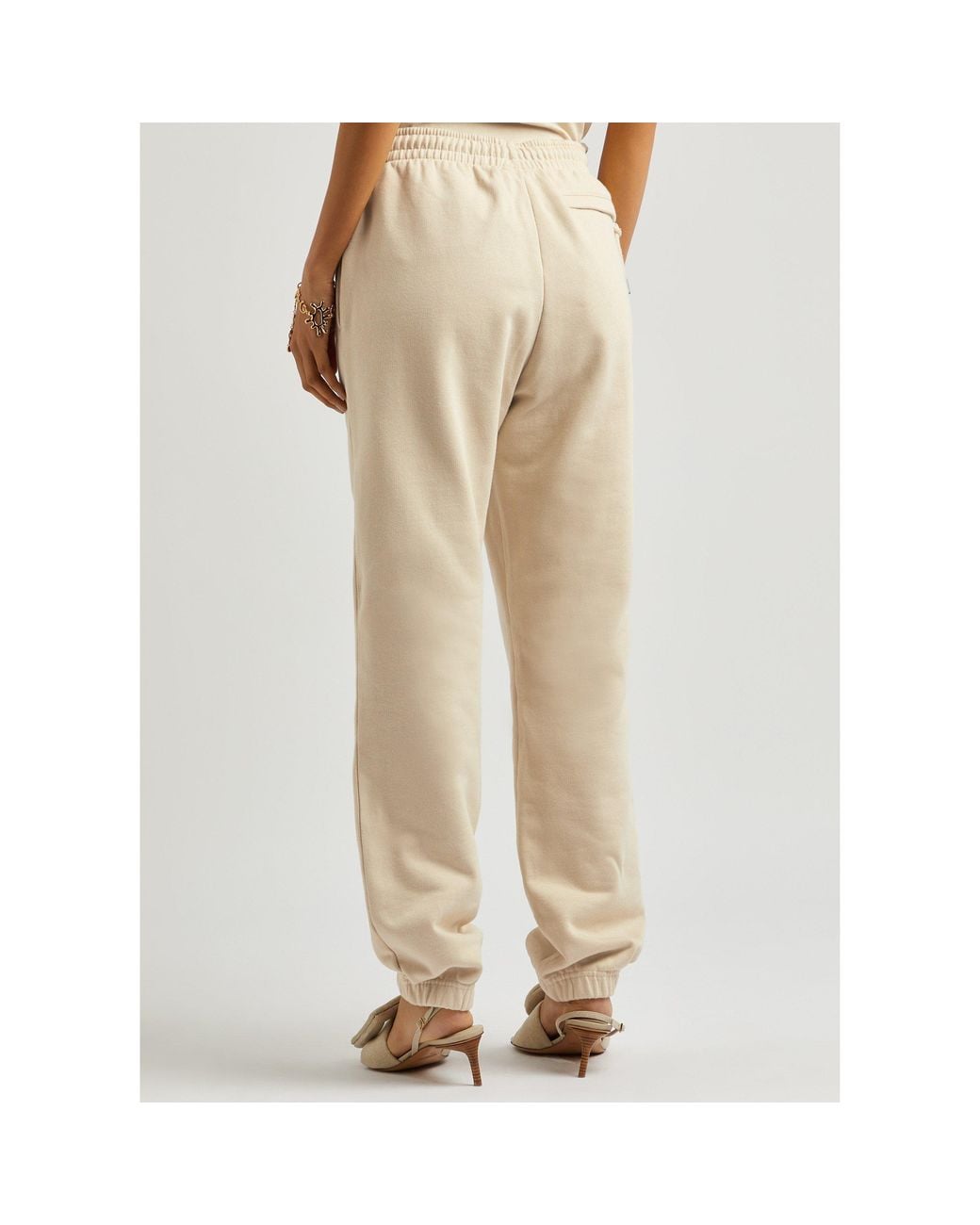 Jacquemus Natural Elastic-Waist Straight-Leg Sweatpants