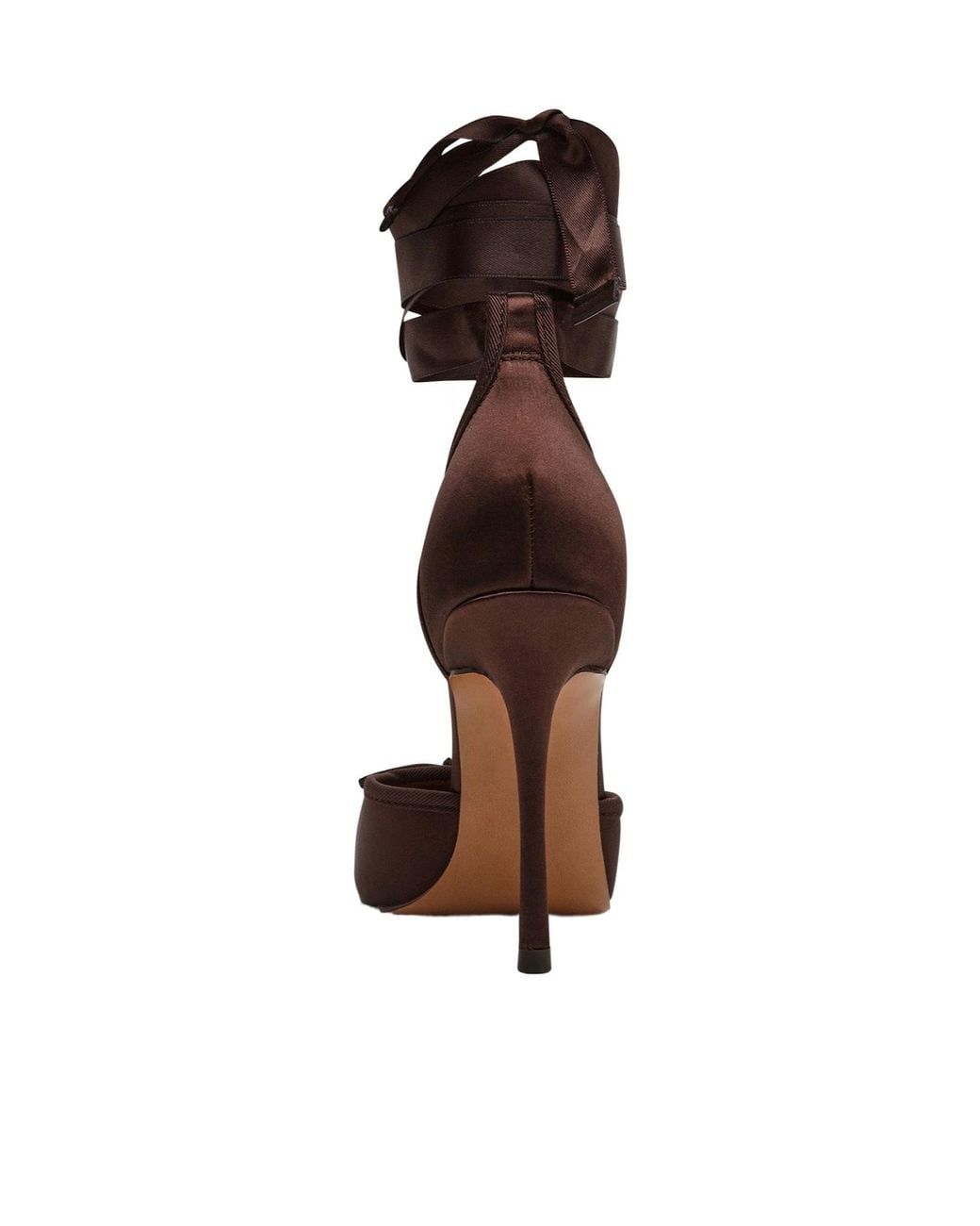 Steve Madden Black Larina Ankle-Tie Heeled Pumps