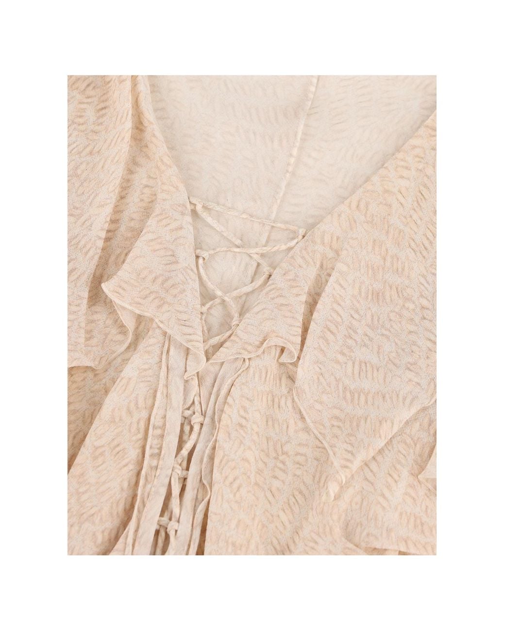 Isabel Marant White Thanais Gathered Top