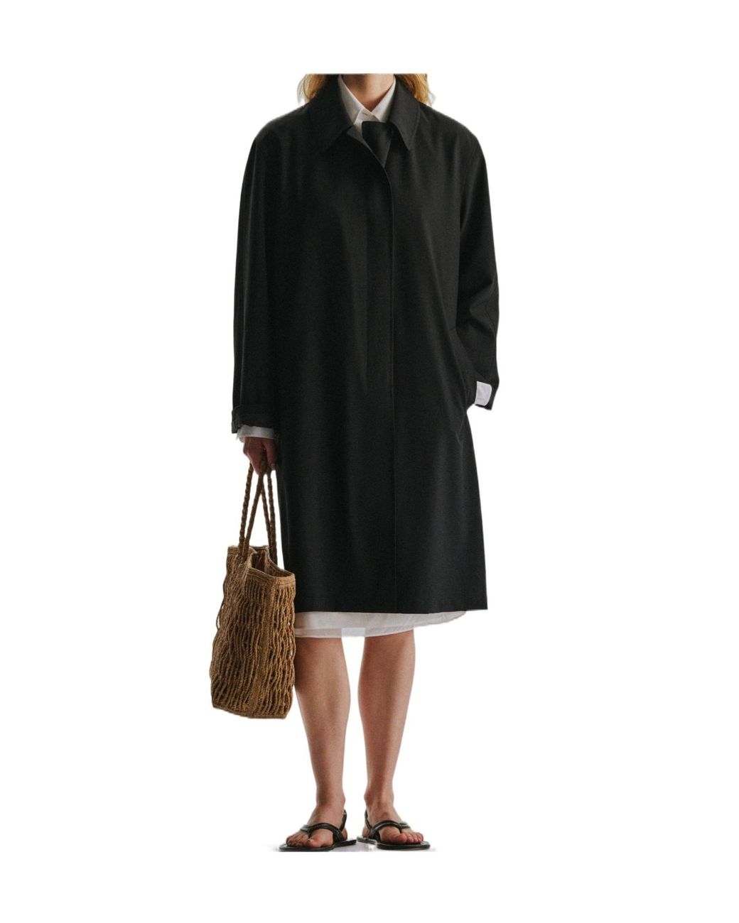 The Row Black Datima Coat