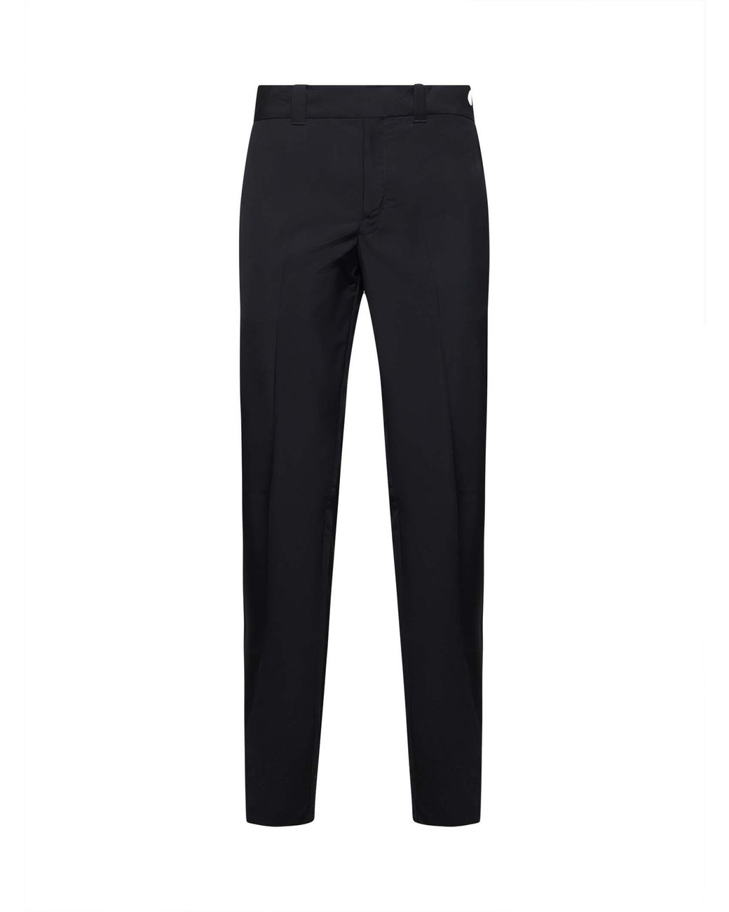Prada Blue Logo Detailed Tapered Leg Trousers for men
