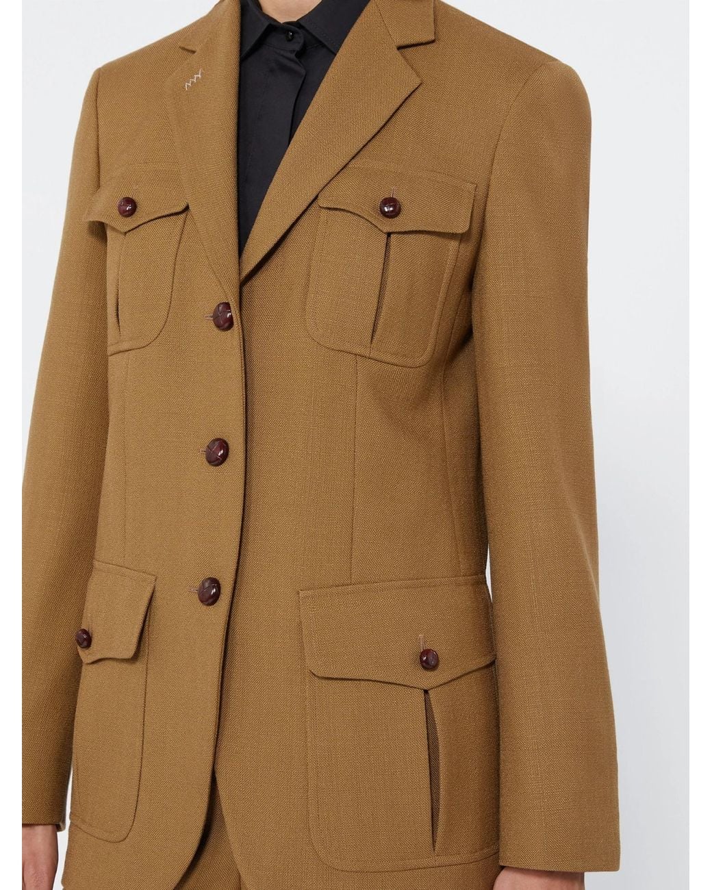 Max Mara Brown Locusta Patch-Pocket Blazer