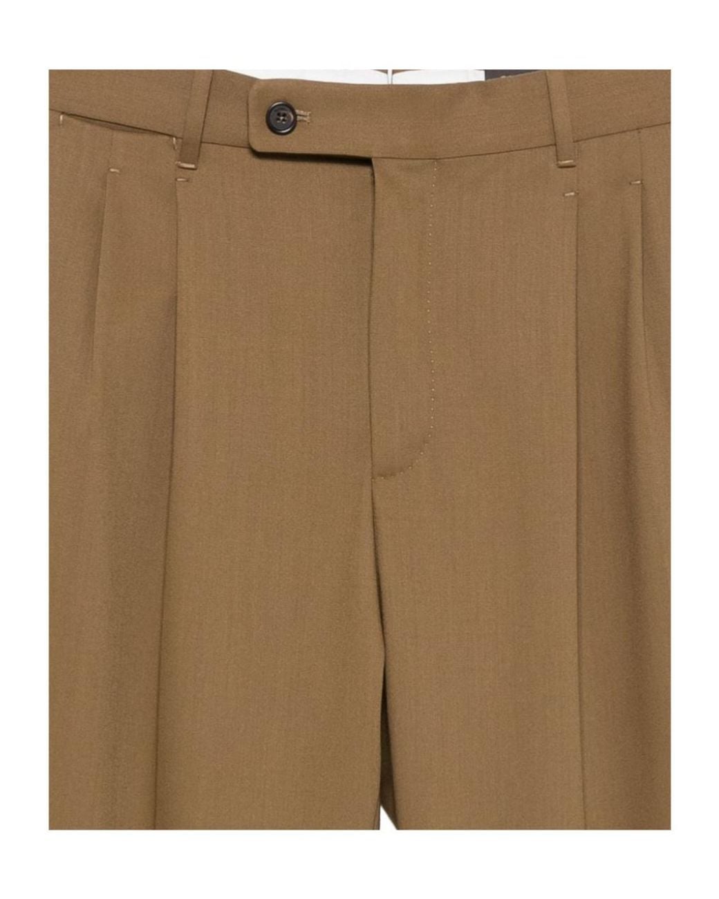 Incotex Natural Pleated Pants for men