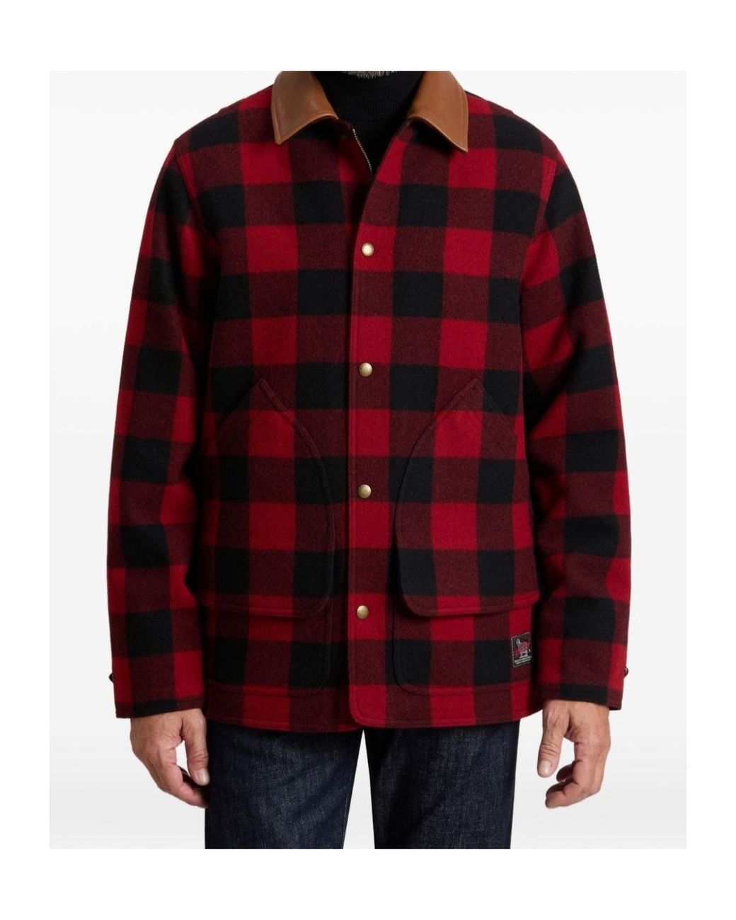 Woolrich Red Long-Sleeved Casual Jacket for men