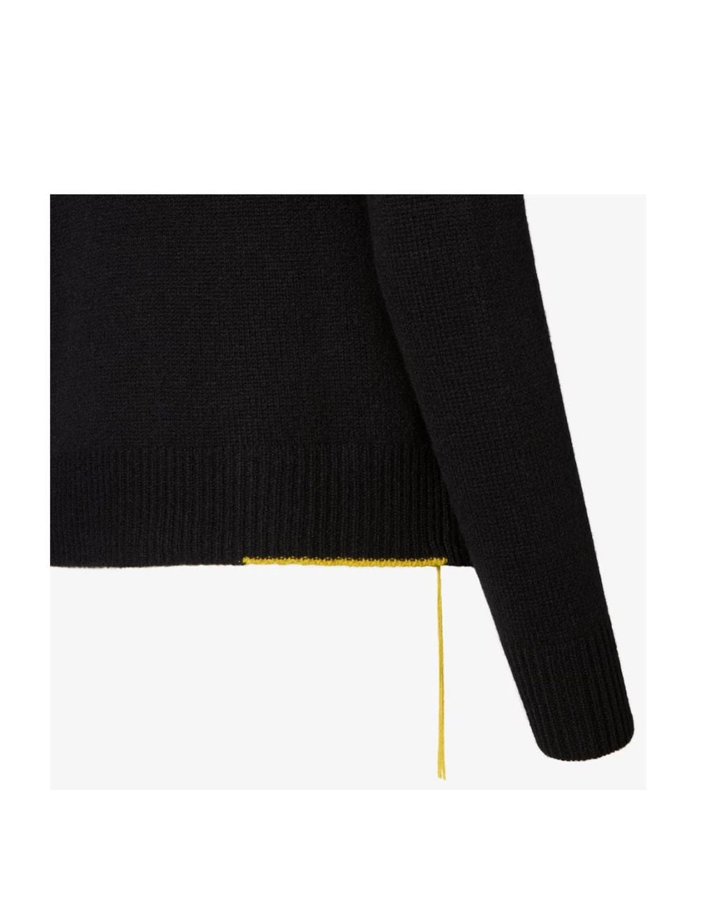 Fendi Black V-Neck Knitted Sweater