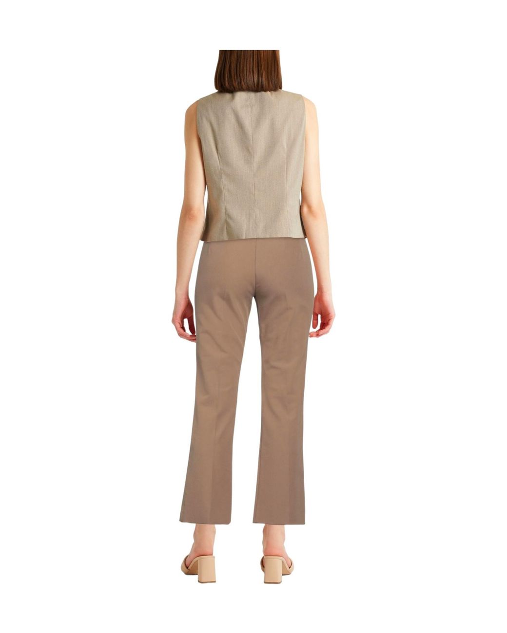Max Mara Natural Slim-Fit Stretch Bootcut Pants