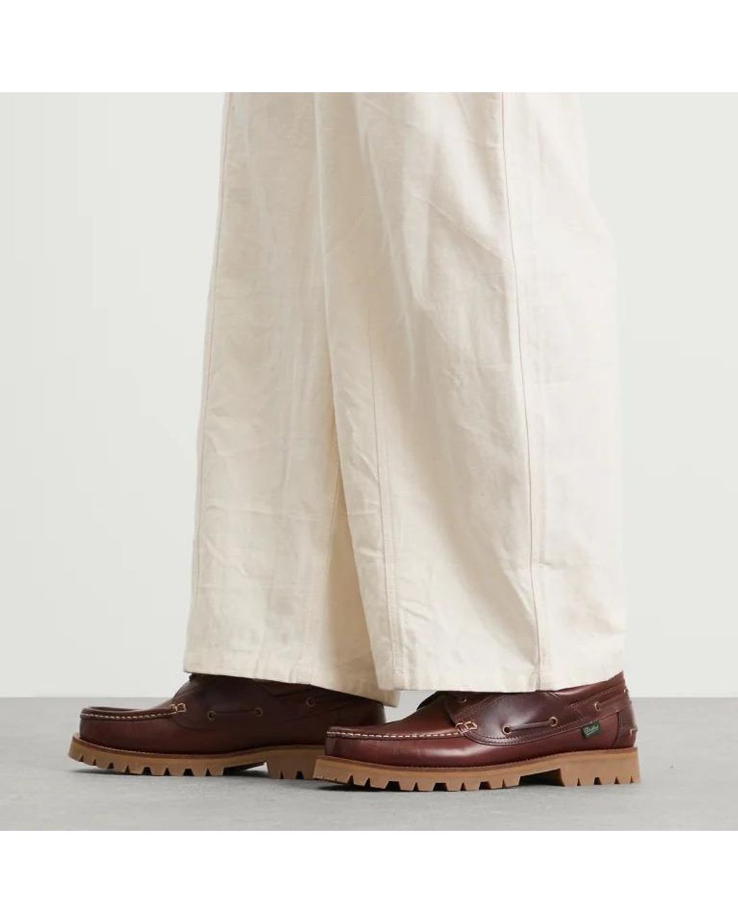 Paraboot Brown Lace-Up Casual Shoes for men