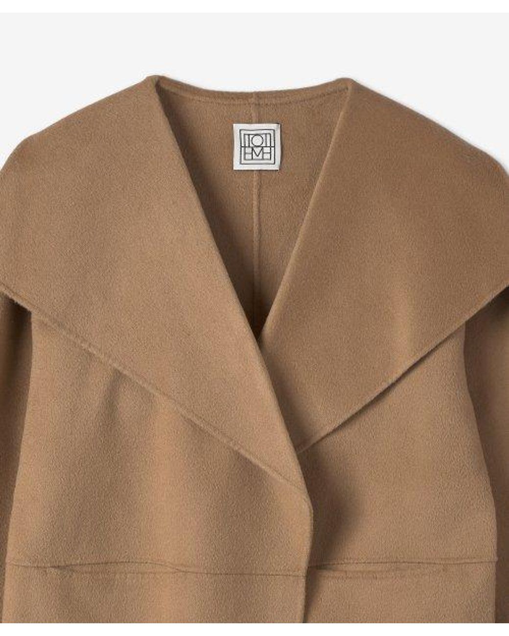 Totême  Brown Totême Oversized Draped Coat