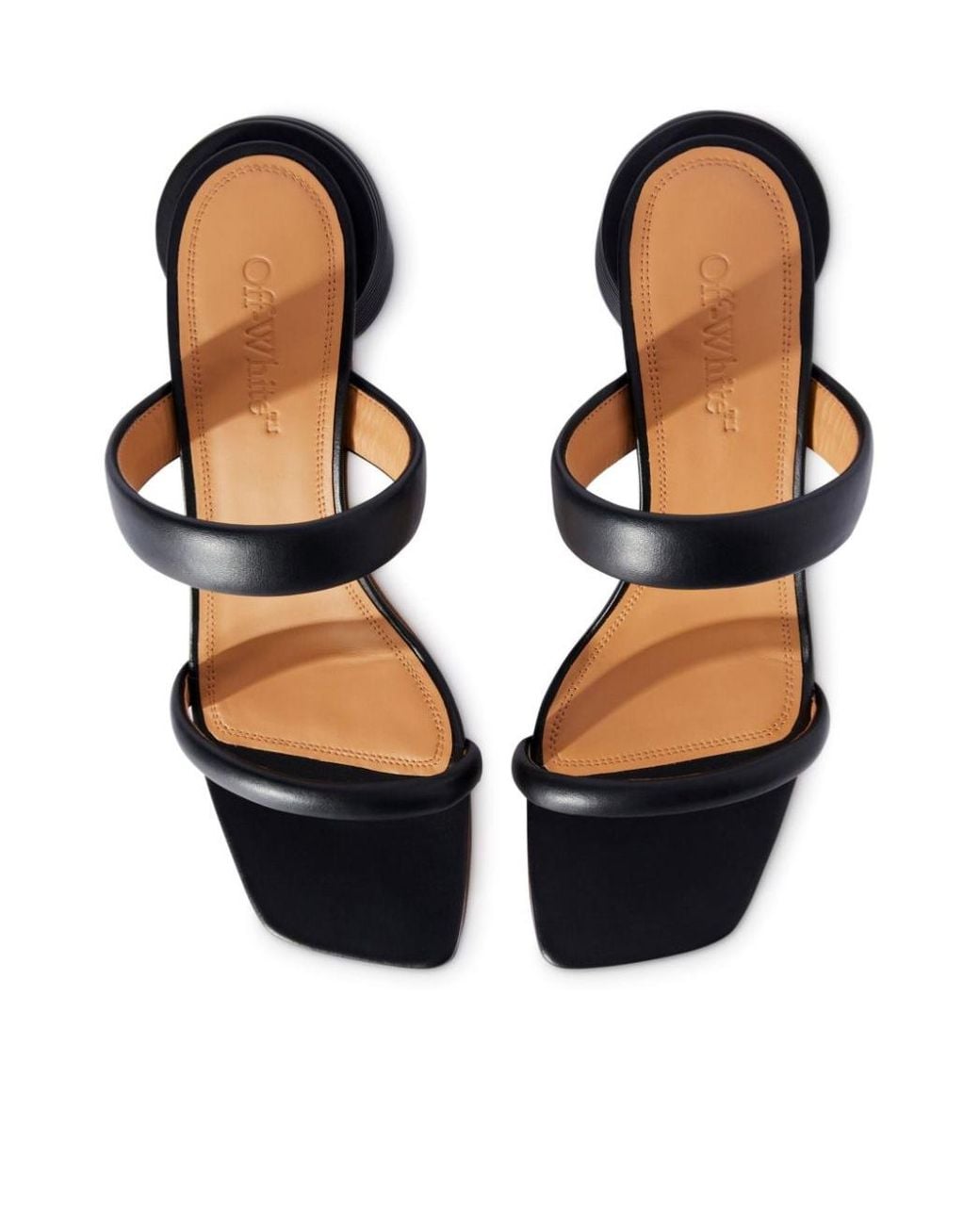 Off-White c/o Virgil Abloh Multicolor Square Toe Heeled Sandals