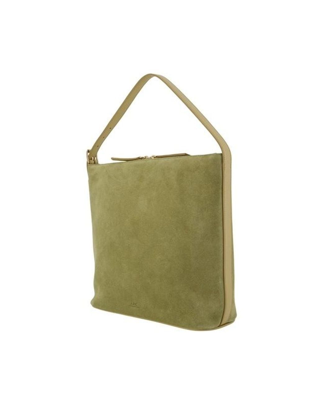 A.P.C. Green Vera Leather Shoulder Bag