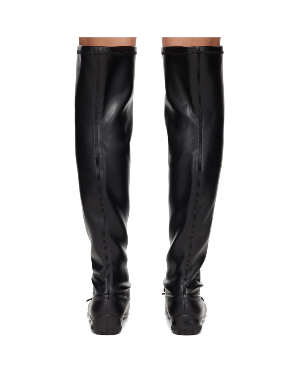 OPEN YY Black Thigh-High Ballet Boots