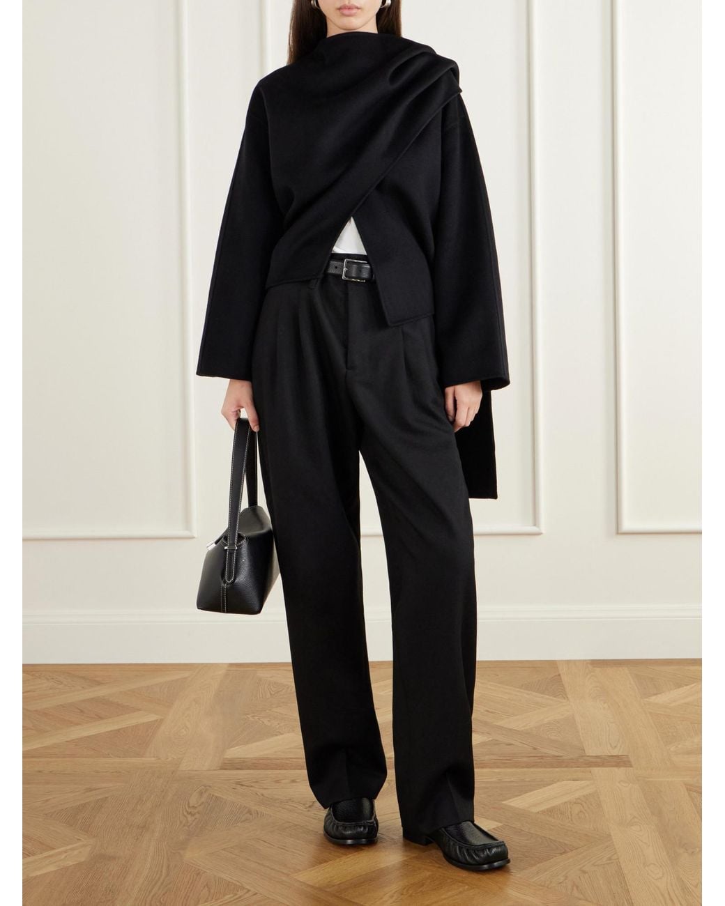 arch4 Black Cape-Effect Jacket