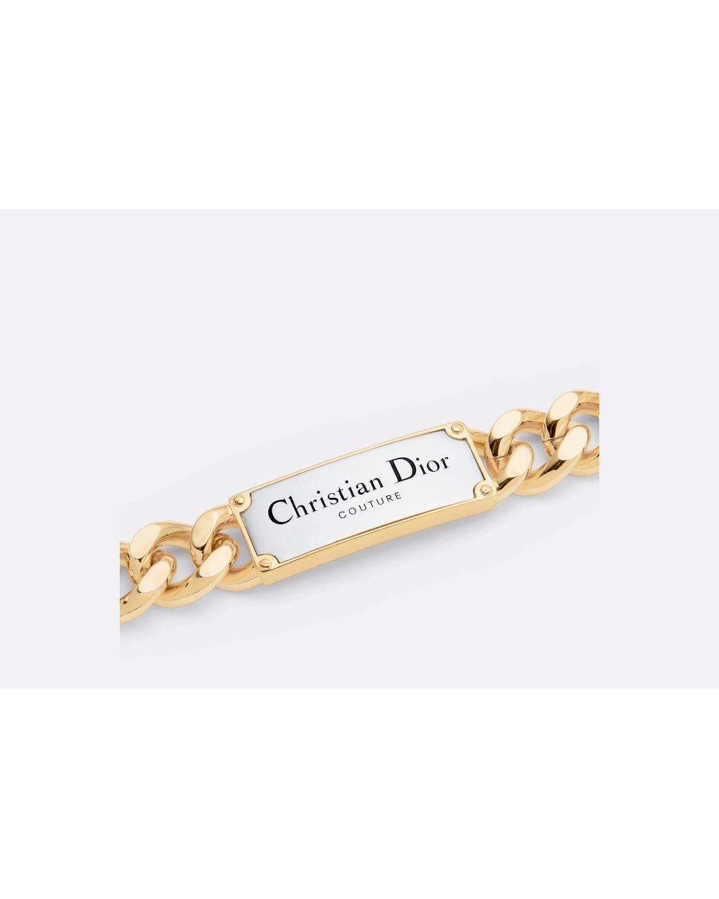 Dior Metallic Christian Chain Link Necklace for men