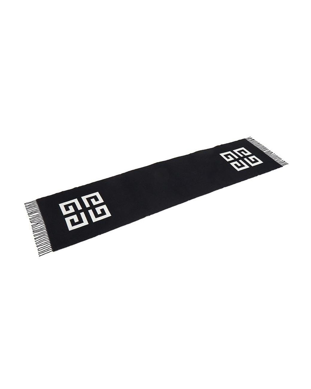 Givenchy Black Patterned Scarf for men