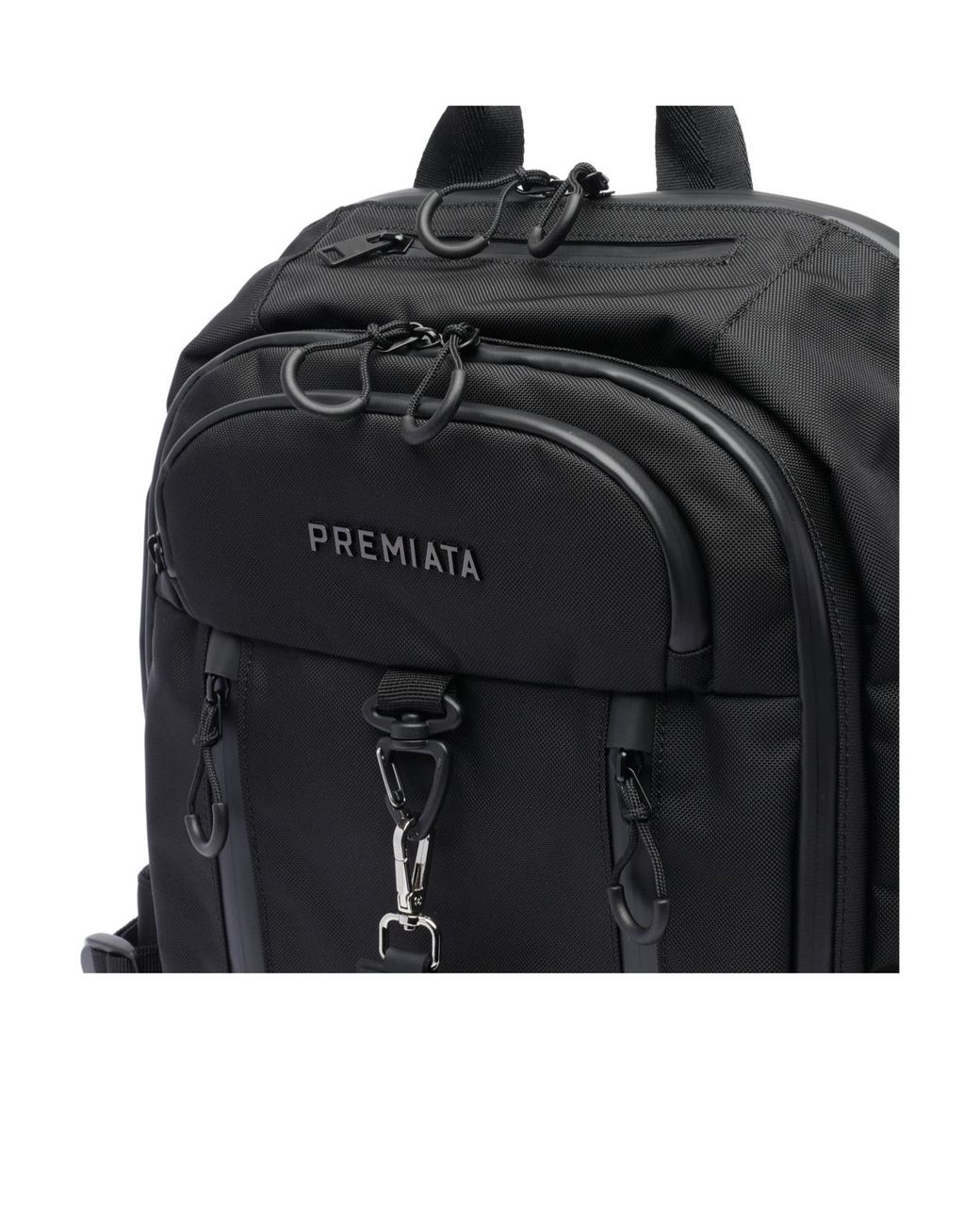 Premiata Black Top Handle Backpack for men