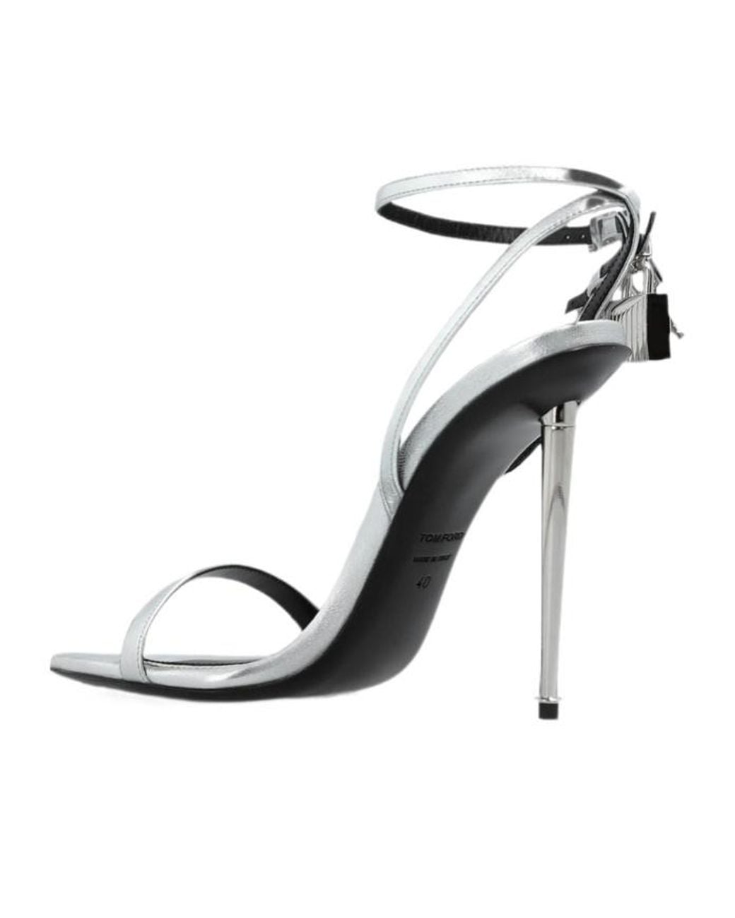 Tom Ford White Open-Toe High-Heeled Sandals