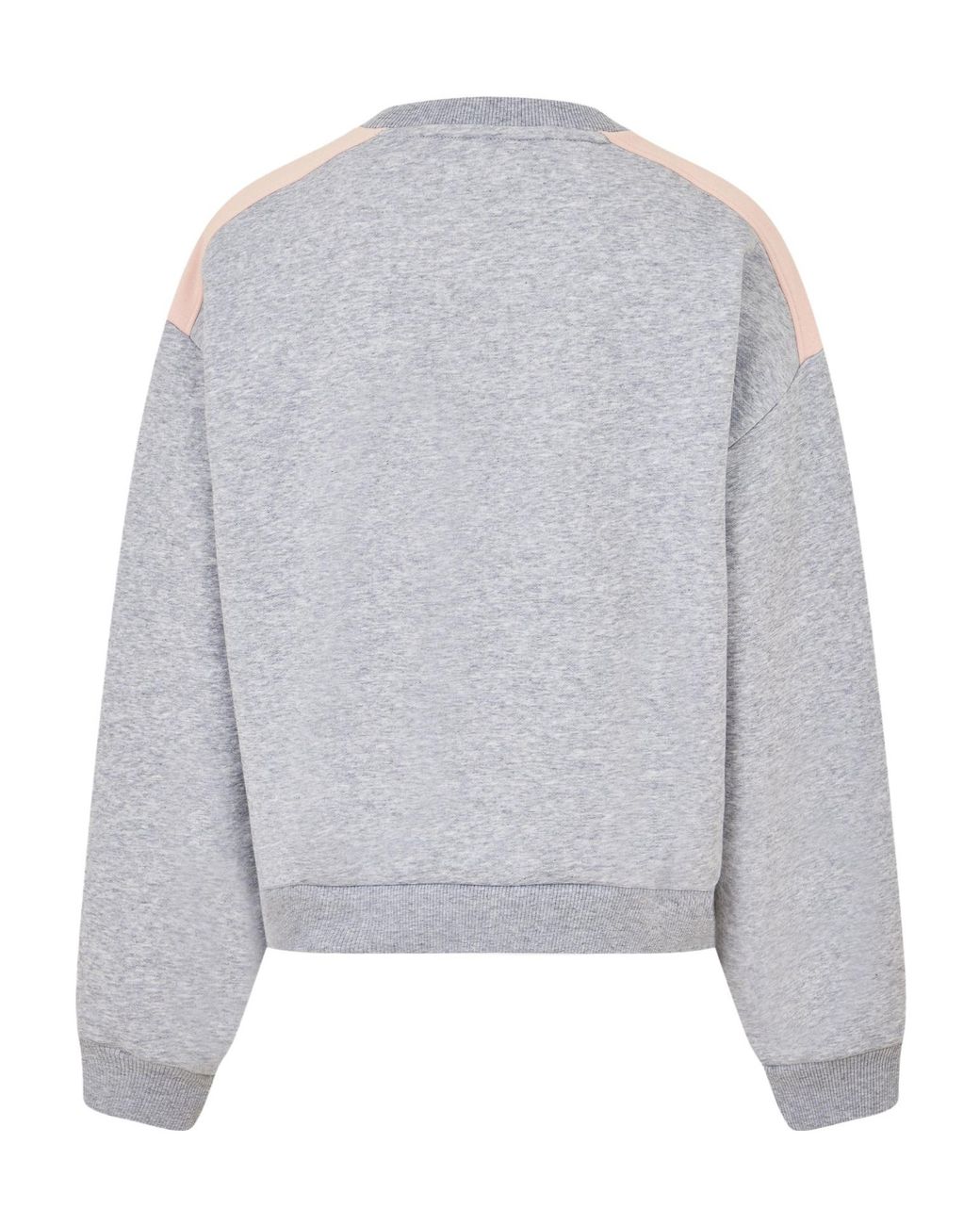 Lacoste Gray Cropped Crewneck Sweatshirt