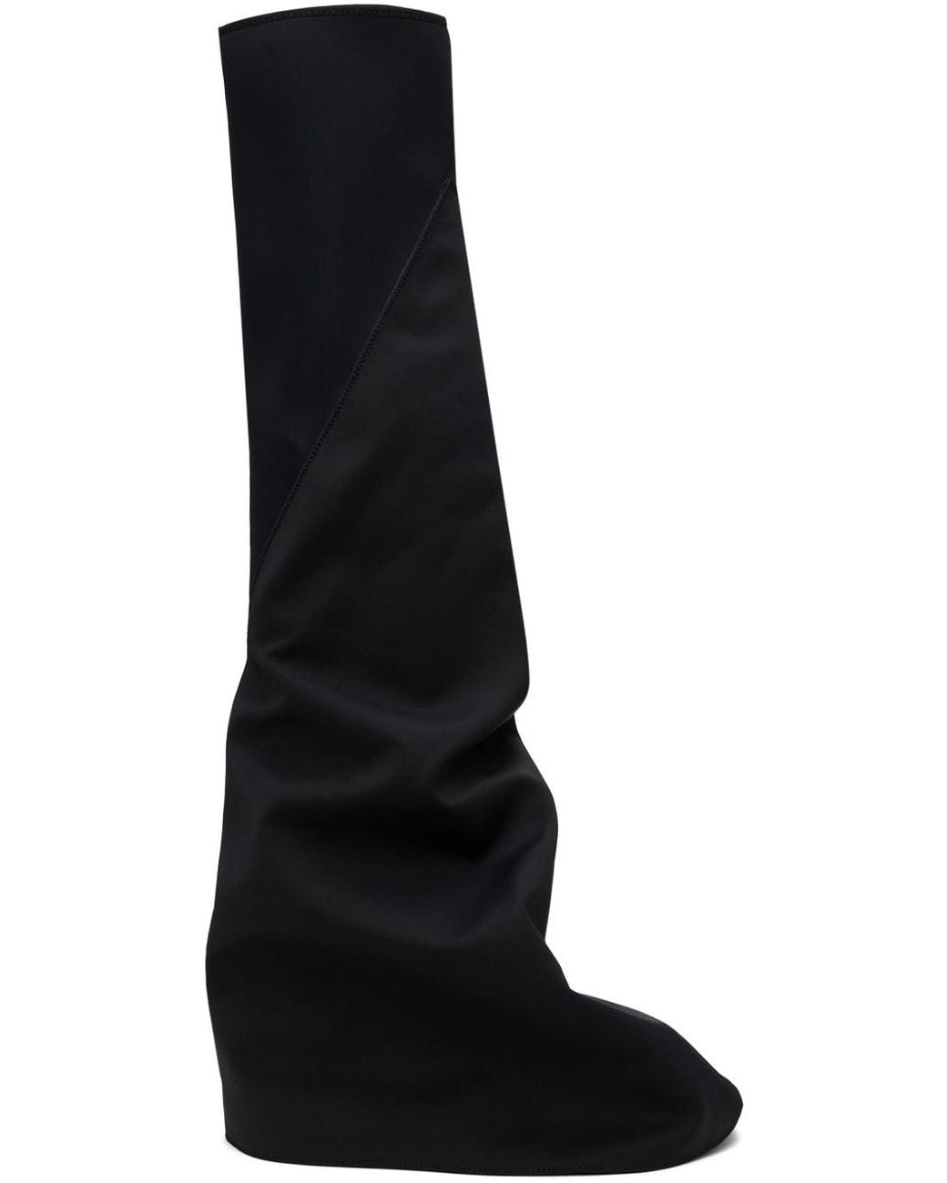 Rick Owens Black Foldable Design Boots
