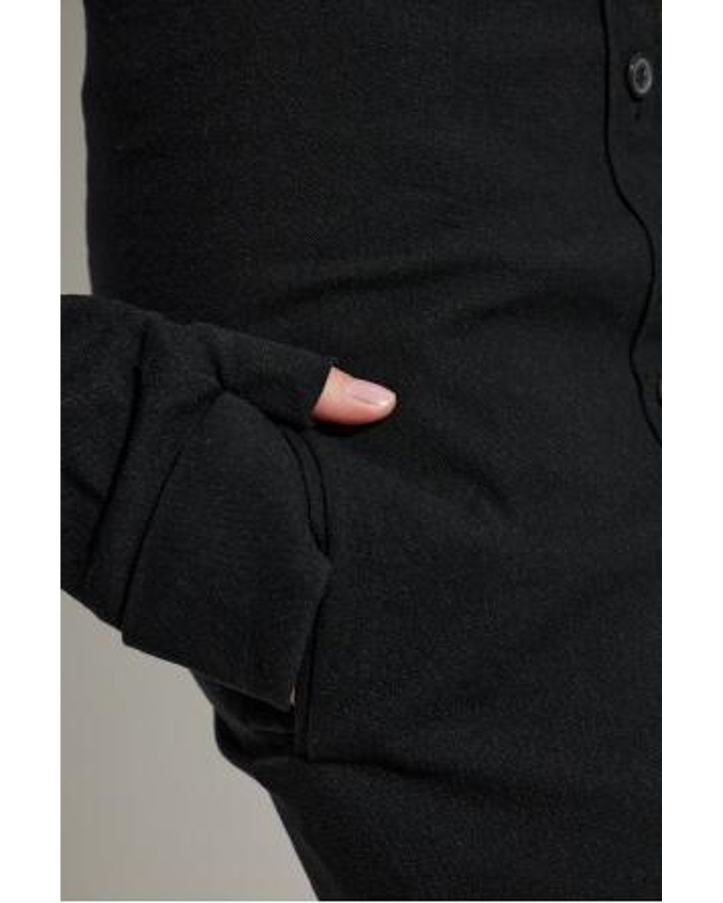 Issey Miyake Black Button-Front Pocket Mini Dress