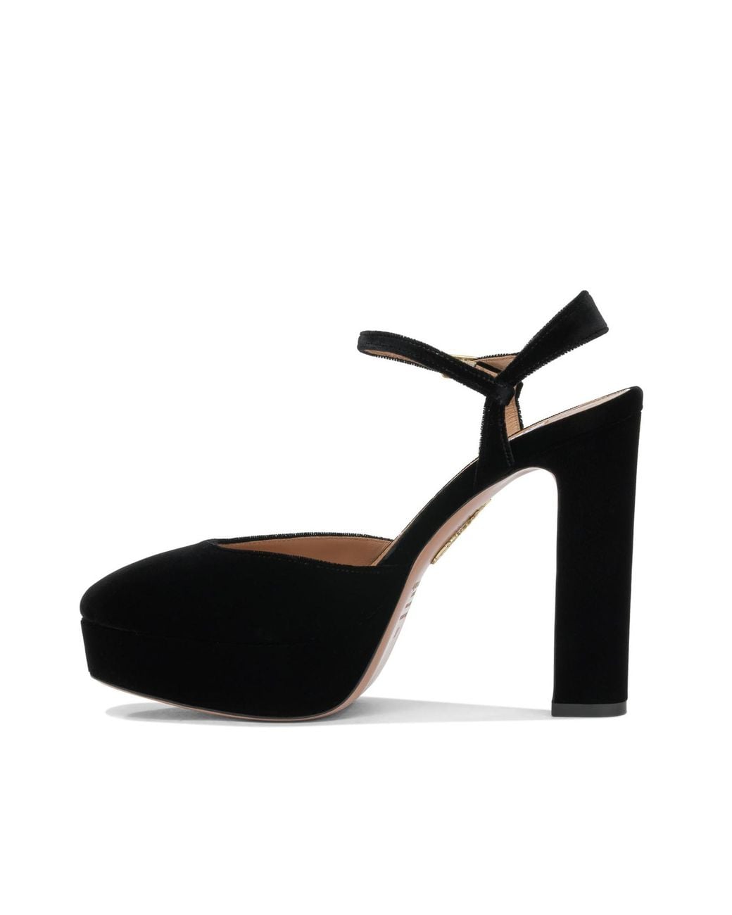 Aquazzura Black Amira Plateau Platform Pumps