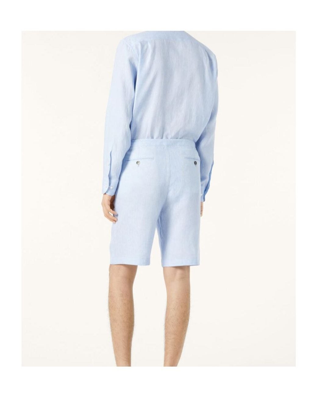 Loro Piana Blue Nolan Bermuda Shorts for men