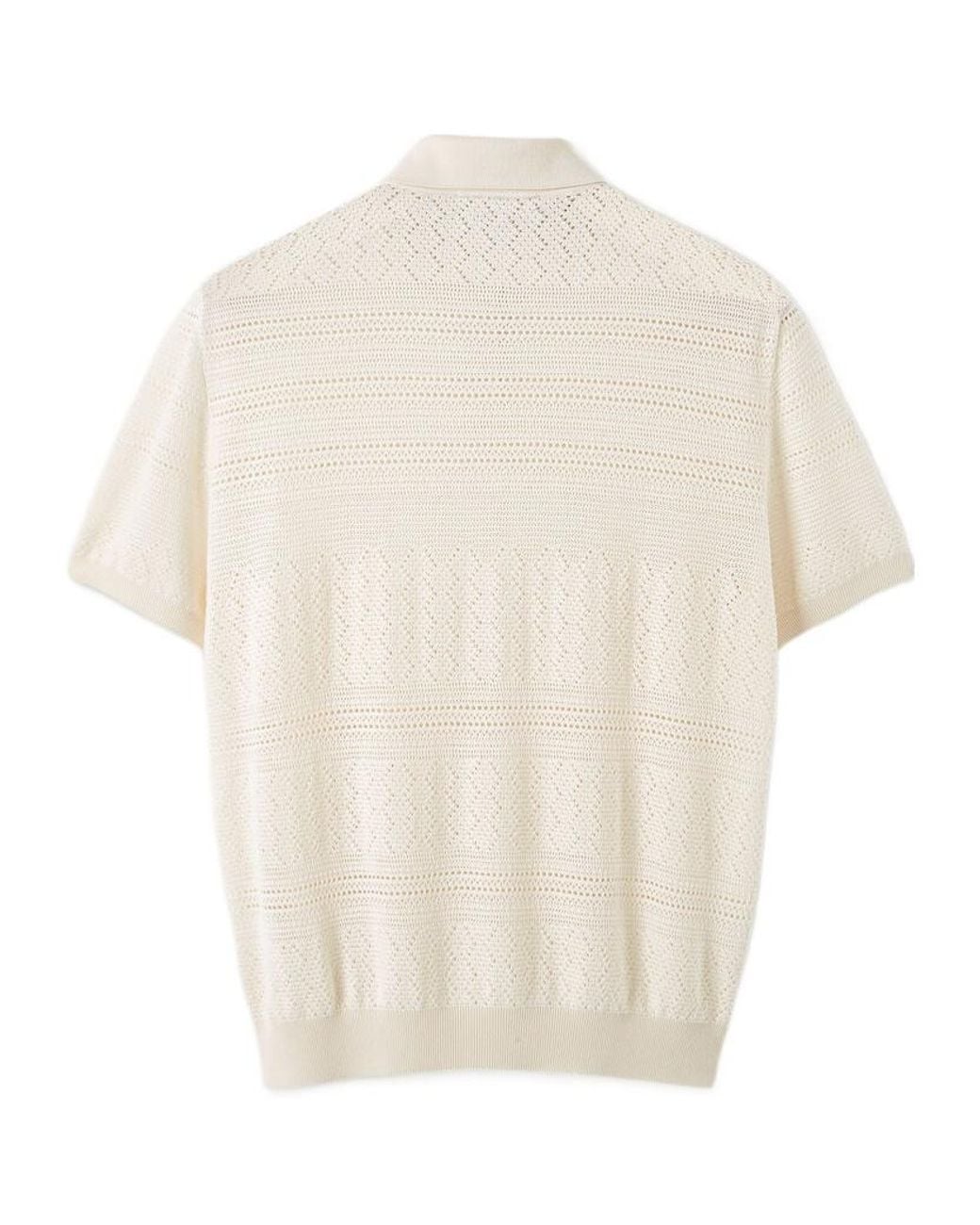 Loro Piana White Royal Lightness Polo Shirt