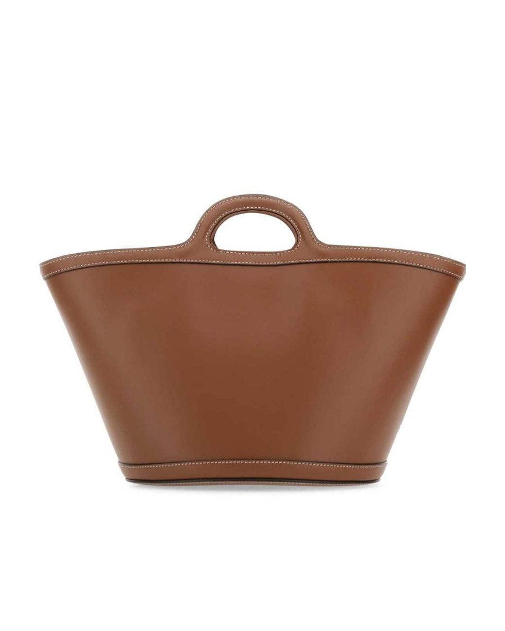Marni Brown Tropicalia Small Top Handle Bag