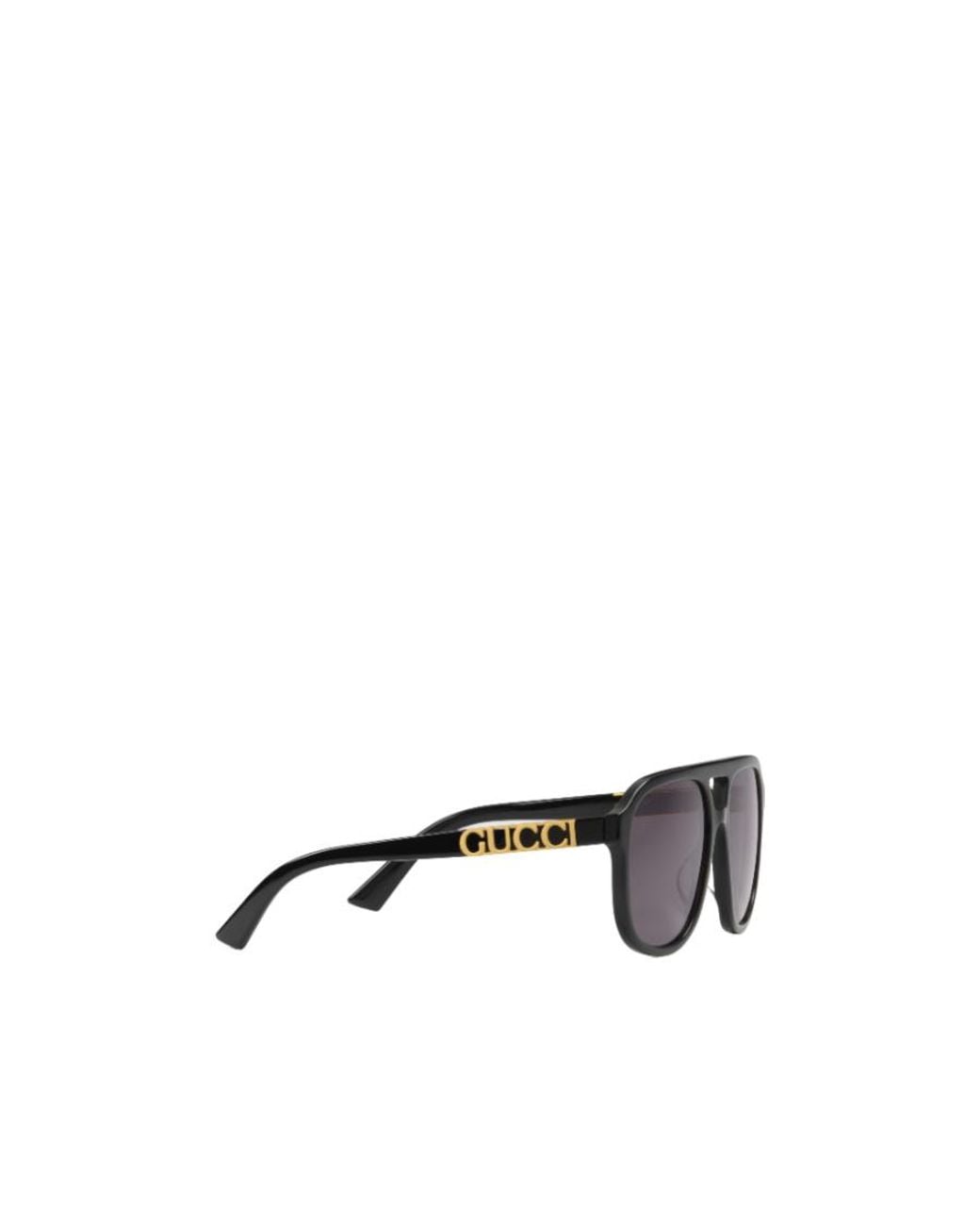 Gucci Multicolor Logo-Plaque Oversize-Frame Sunglasses for men
