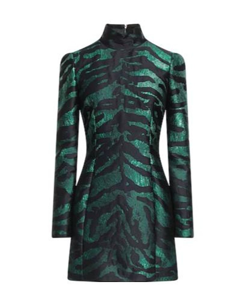 Dolce & Gabbana Green Metallic Texture Dress