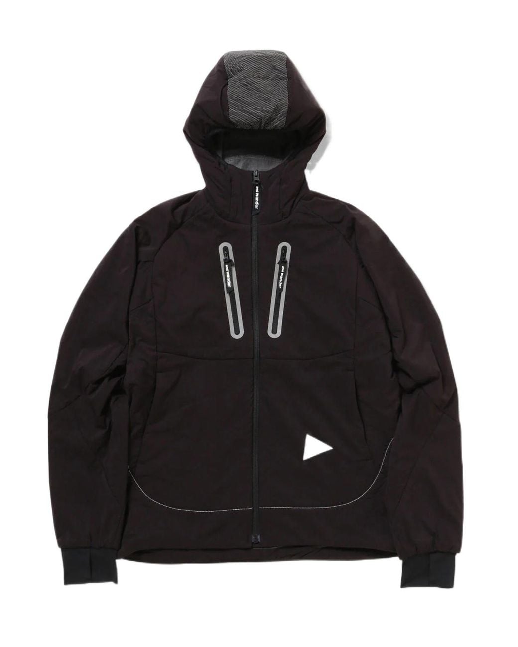 And Wander Brown Hooded Casual Jacket for men