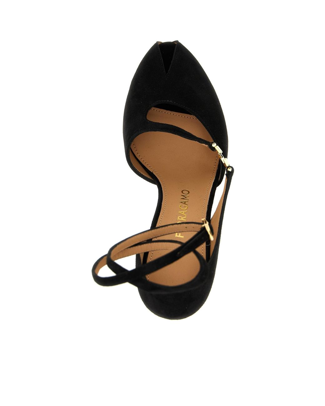 Ferragamo Black 'Molly' Sandals