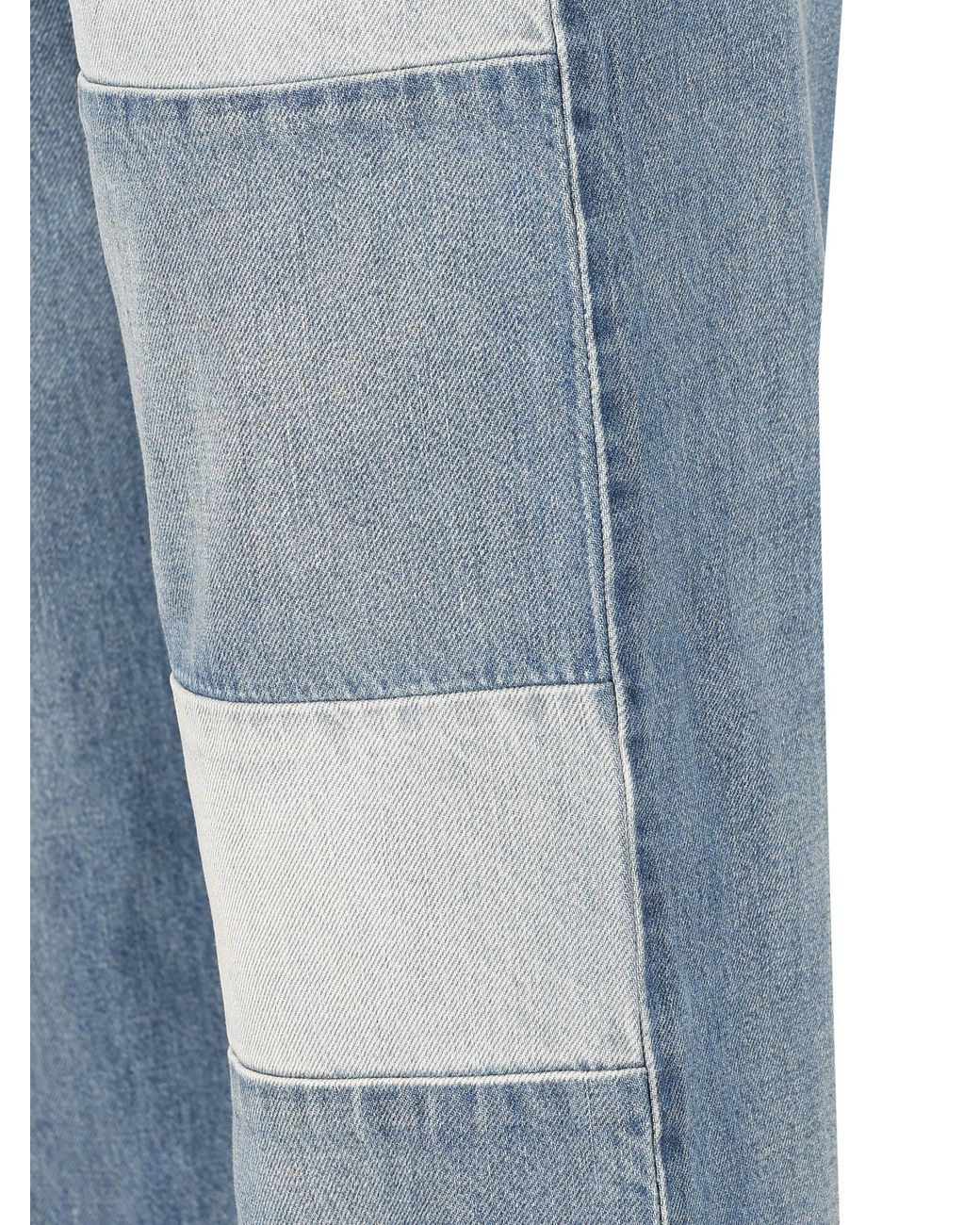 Gucci Blue Loose Fit Denim Pants for men