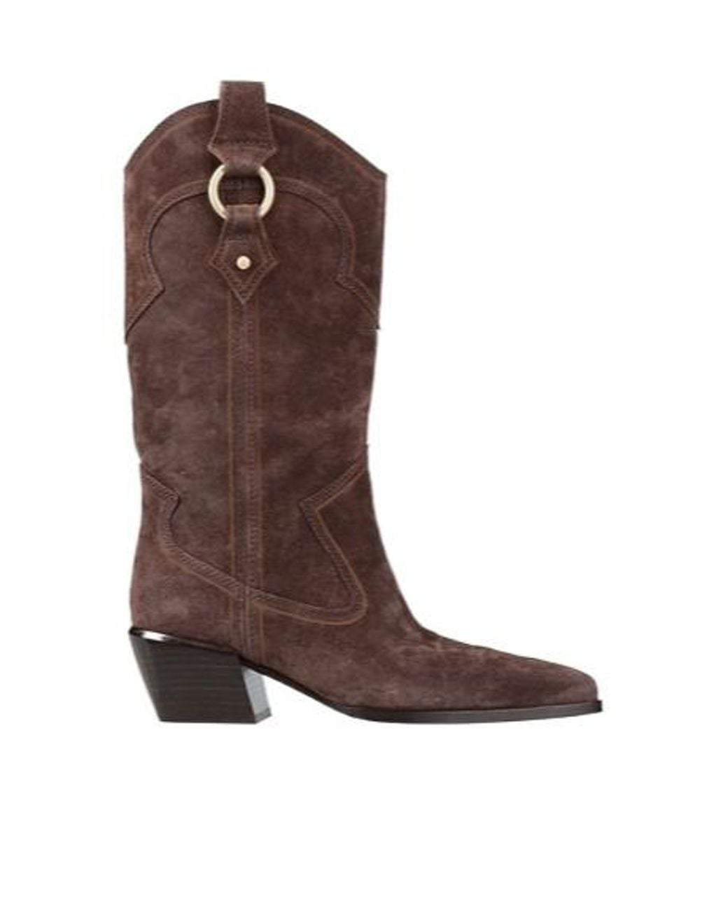 Rag & Bone Brown Solid-Colored Denim Boots
