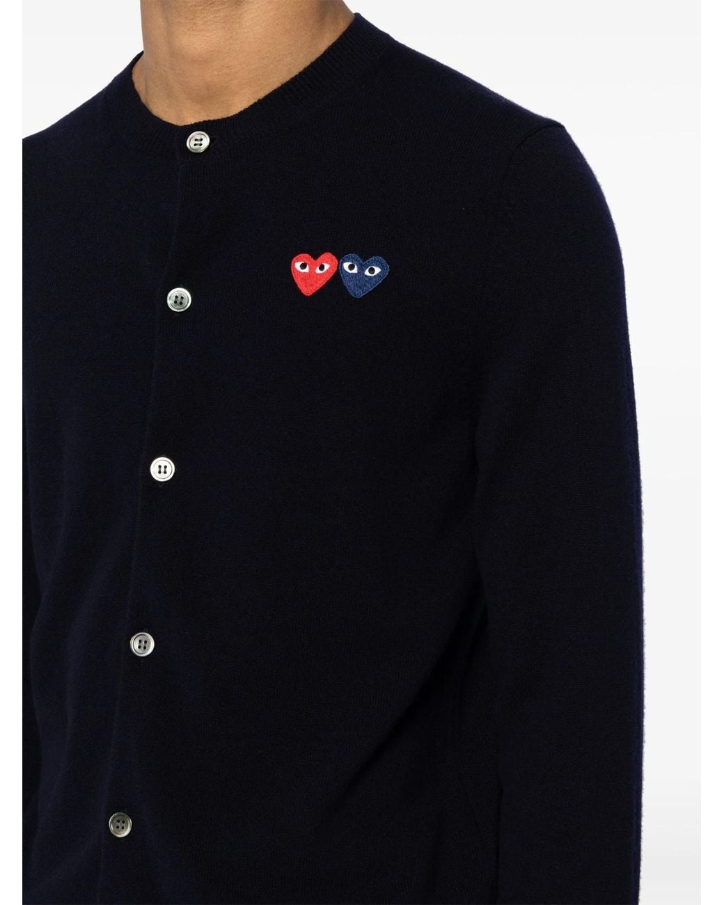 COMME DES GARÇONS PLAY Blue Cardigans