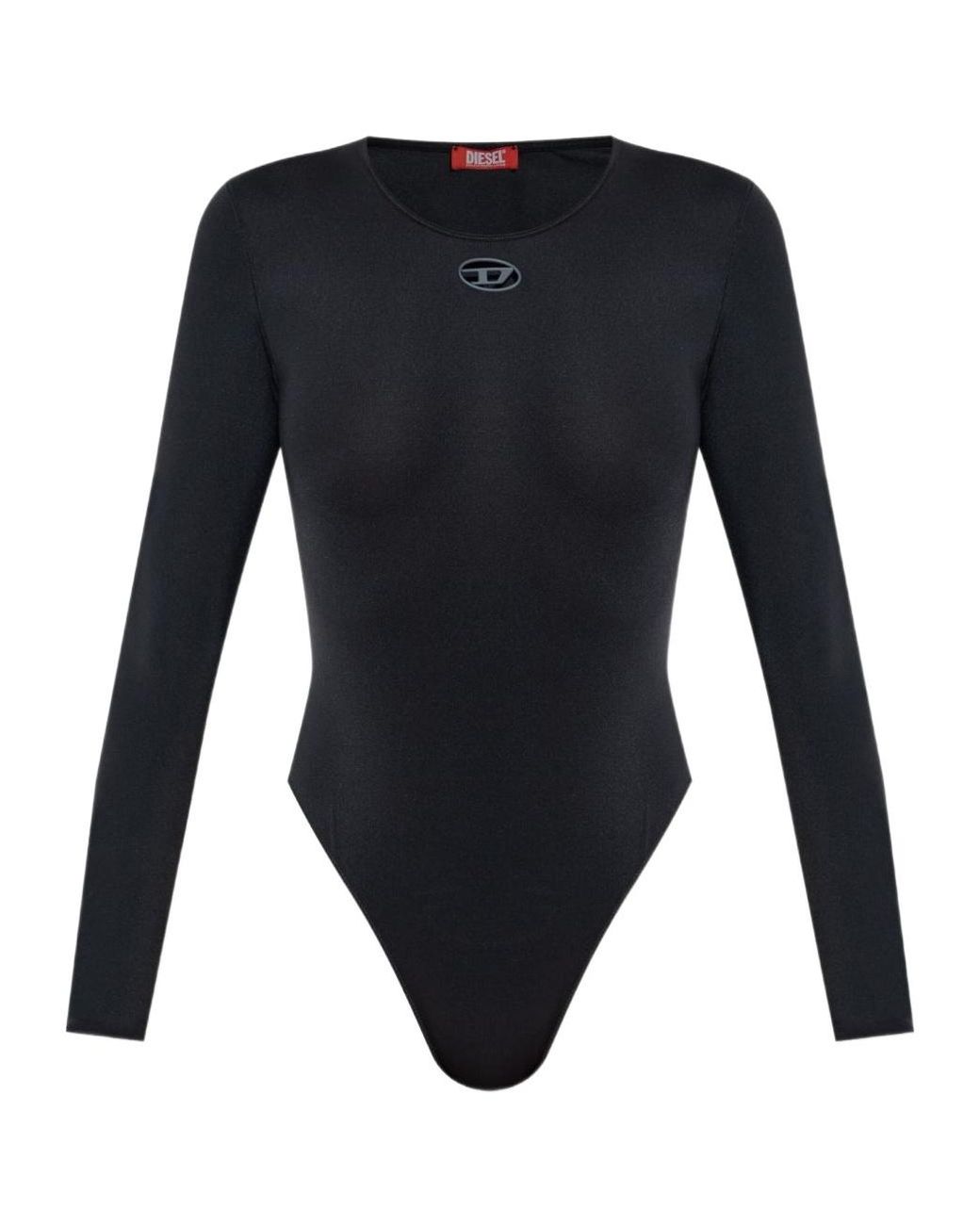 DIESEL Blue Oval D Cut Out Logo Bodysuit