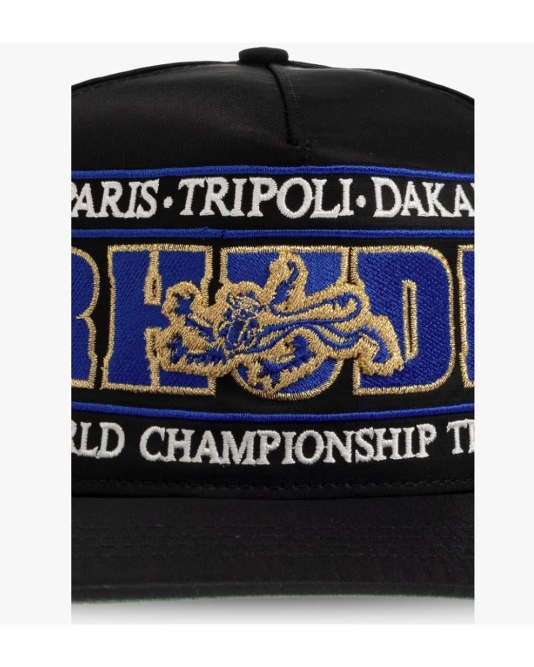Rhude Blue World Championship Baseball Cap for men