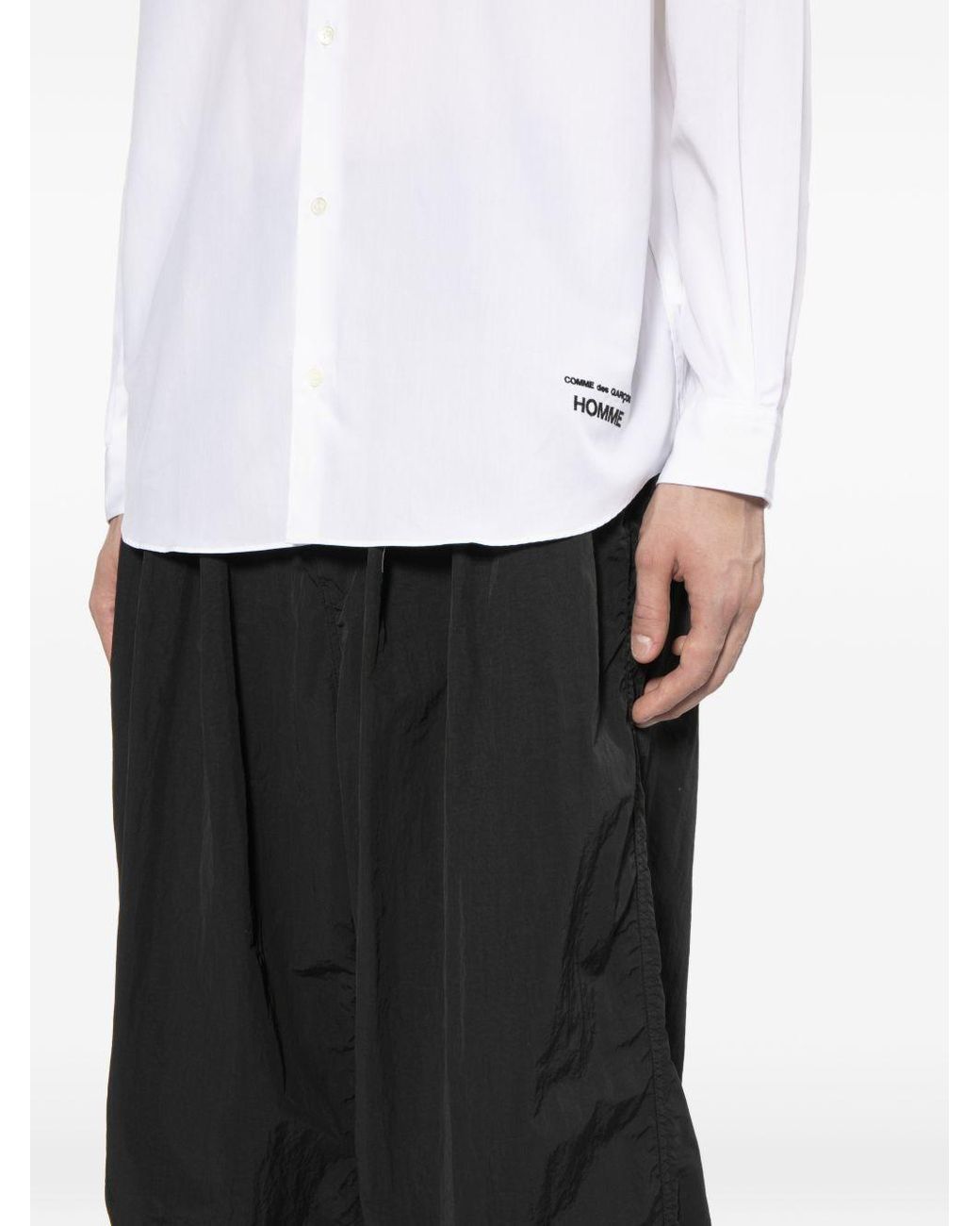 Comme des Garçons Black Wide-Leg Casual Pants for men