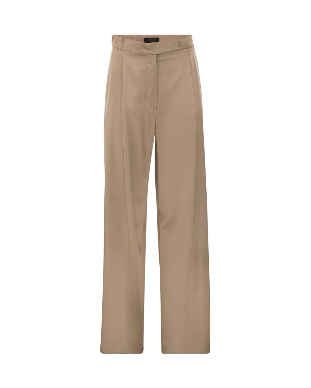 Max Mara Natural Pianoforte High Waist Straight Leg Trousers