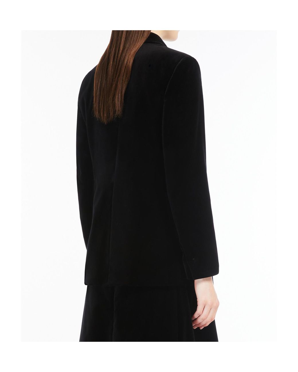 Max Mara Black 'S Double-Breasted Long-Sleeved Jacket