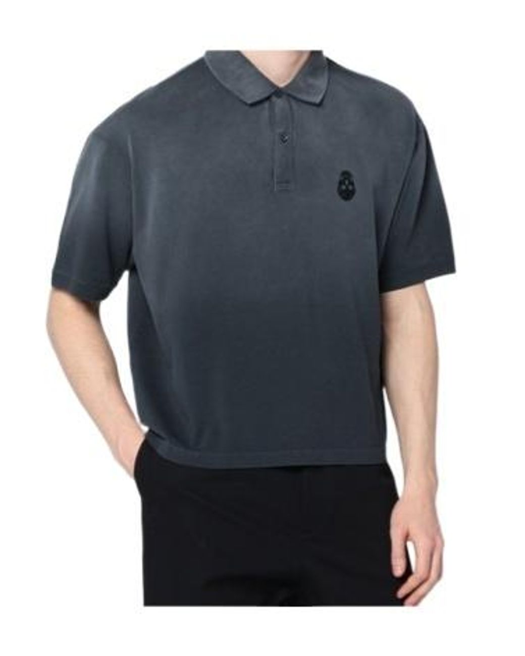 McQueen Blue Gradient Short-Sleeve Polo Shirt for men