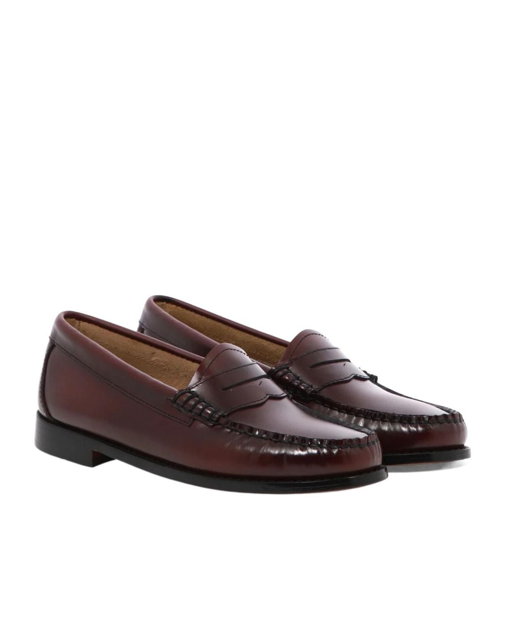G.H.BASS Brown Penny Bar Loafers