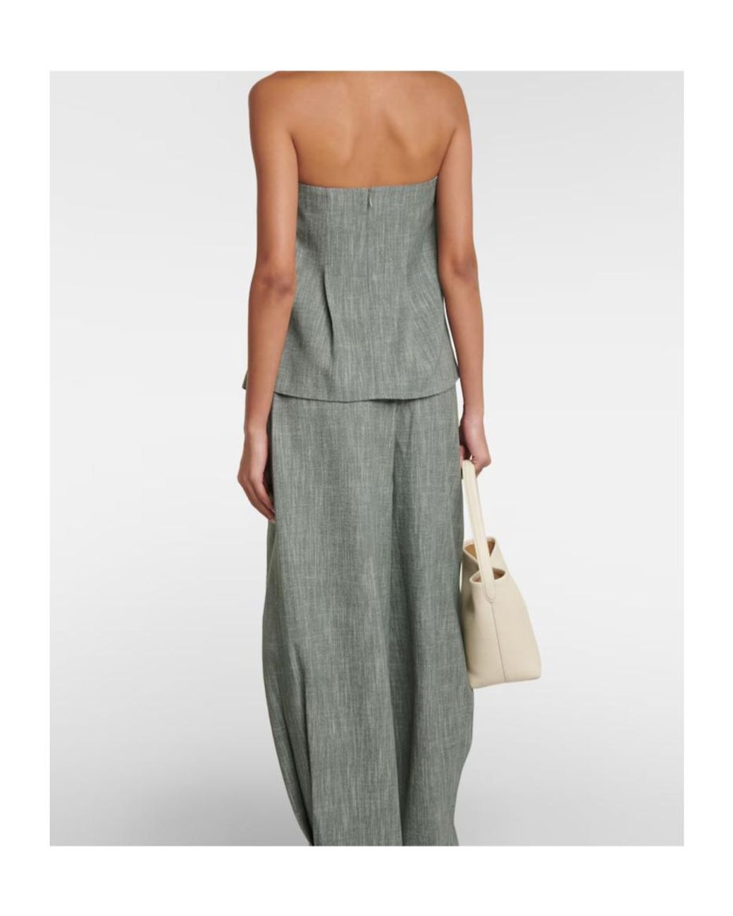 Co. Gray Pleated Blouse