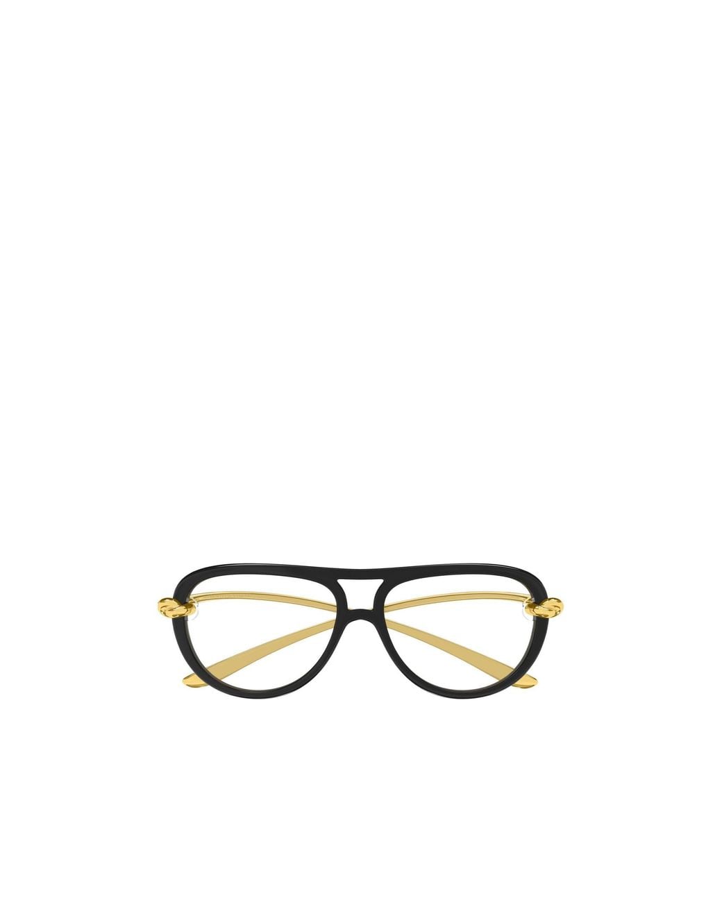 Bottega Veneta White Aviator Sunglasses