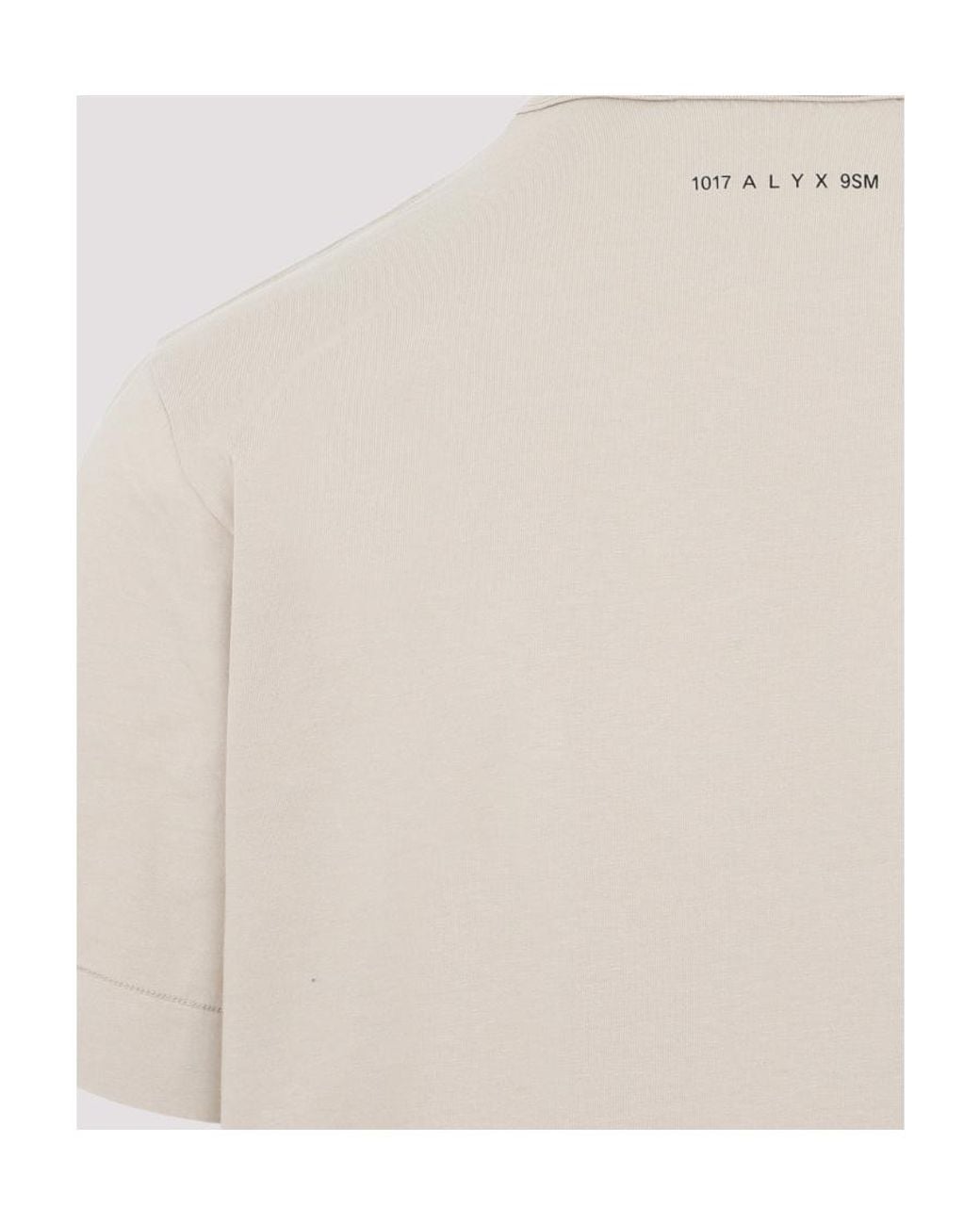 1017 ALYX 9SM Natural 1017 9Sm Logo Printed Crewneck T-Shirt for men
